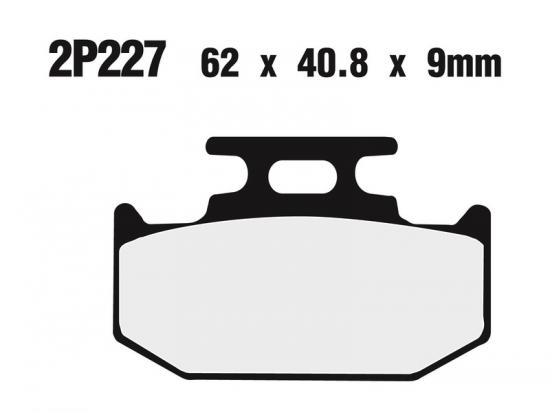 2P-227GS NISSIN Off-Road Halbmetallische Bremsbelge - 2P-227GS